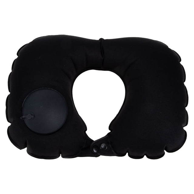 GOOHOCHY Almohada de viaje portátil, cojín inflable para el cuello, almohada cómoda para el cuello, suministros de viaje