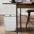 thumbnail image 4 of SOPOTUTU Dual Compartment Recycling Bins PP White Dry Wet Separation 1Pack, 4 of 8