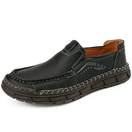 

LASUDRAA Men Walking Sneakers Luxury Leather Shoes Casual Shoes Loafers for Male