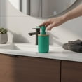 thumbnail image 3 of Green Soap and Lotion Pump Dispenser Padang with Bamboo Top - 10 fl oz - Perfect for Kitchen and Bathroom Countertops, 3 of 8