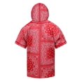 thumbnail image 2 of Victorious Men's Two Tone Hoodie Baseball Jersey BJ64 - Red - 4X-Large, 2 of 2
