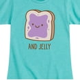 thumbnail image 3 of Instant Message - Set Twins And Jelly - Girls Toddler And Youth Short Sleeve Graphic T-Shirt, 3 of 6