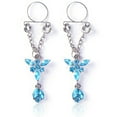 thumbnail image 4 of Minnieouse Piercings falsos Adorno corporal Estilo simple Accesorio de moda Mariposas ajustables Pezones Anillos para mujer Azul Azul 5piezas Minnieouse CBP221329, 4 of 4