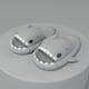 thumbnail image 5 of Zapatillas de tiburón con fondo grueso de 4cm para padres e hijos, sandalias EVA divertidas con dibujos animados para el hogar para niños, caca para caminar, 5 of 8