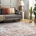 thumbnail image 4 of nuLOOM Mae Tribal Motif Machine Washable Peach 8' Modern Square Rug, 4 of 9