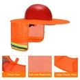 thumbnail image 4 of Unique Bargains Casque de Protection Solaire, 2 Pack Filet Réfléchissant à Bord Complet pour Construction, Orange, 4 of 7