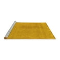thumbnail image 2 of Ahgly Company Machine Washable Indoor Rectangle Oriental Yellow Modern Area Rugs, 6' x 9', 2 of 4