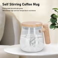 thumbnail image 3 of Taza De Café De Cristal Con Agitación Automática, Taza De Agitación Automática Con Pilas, Vidrio De Borosilicato Para Oficina, 3 of 7