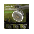 thumbnail image 3 of Ventilador Recargable Usb Con Luz, 5 Velocidades, 17.cm Xtellar blanco, 3 of 4