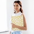thumbnail image 5 of Haosy Hardcover 3 Ring Binder 1.5 Inch Ring Decorative Binder Organizer for Home School Office, Yellow Triangle, 5 of 10