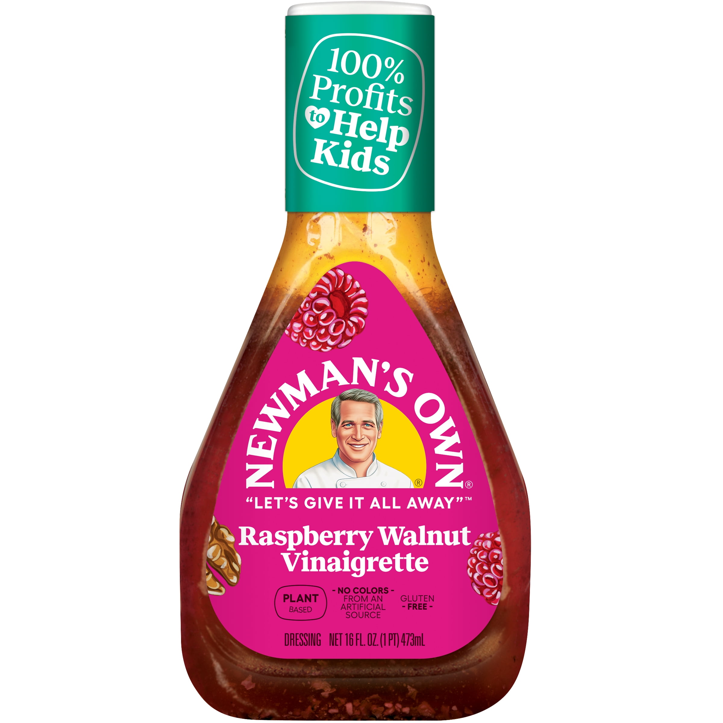 Newman's Own Raspberry Walnut Vinaigrette Dressing, 16oz bottle