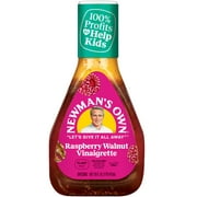 Newman's Own Raspberry Walnut Vinaigrette Salad Dressing, 16 oz Bottle