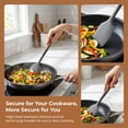 thumbnail image 4 of Unique Bargains Silicone Spatula Set, Kitchen Utensils with Tools Black 13.4x2.4x0.8 inch, 4 of 5