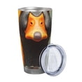 thumbnail image 2 of Lsque Colorful Painted Duck Pattern 20oz Car Cup with Lid and Straw, Insulated Coffee Cup with Straw Topper, Spill Proof Travel Coffee Mug, Stainless Steel Tumble-Straw Two-piece Set, 2 of 8