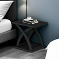 thumbnail image 5 of End Side Table, Modern End Table with Storage Shelf, X-Design Side Table Living Room, 5 of 7