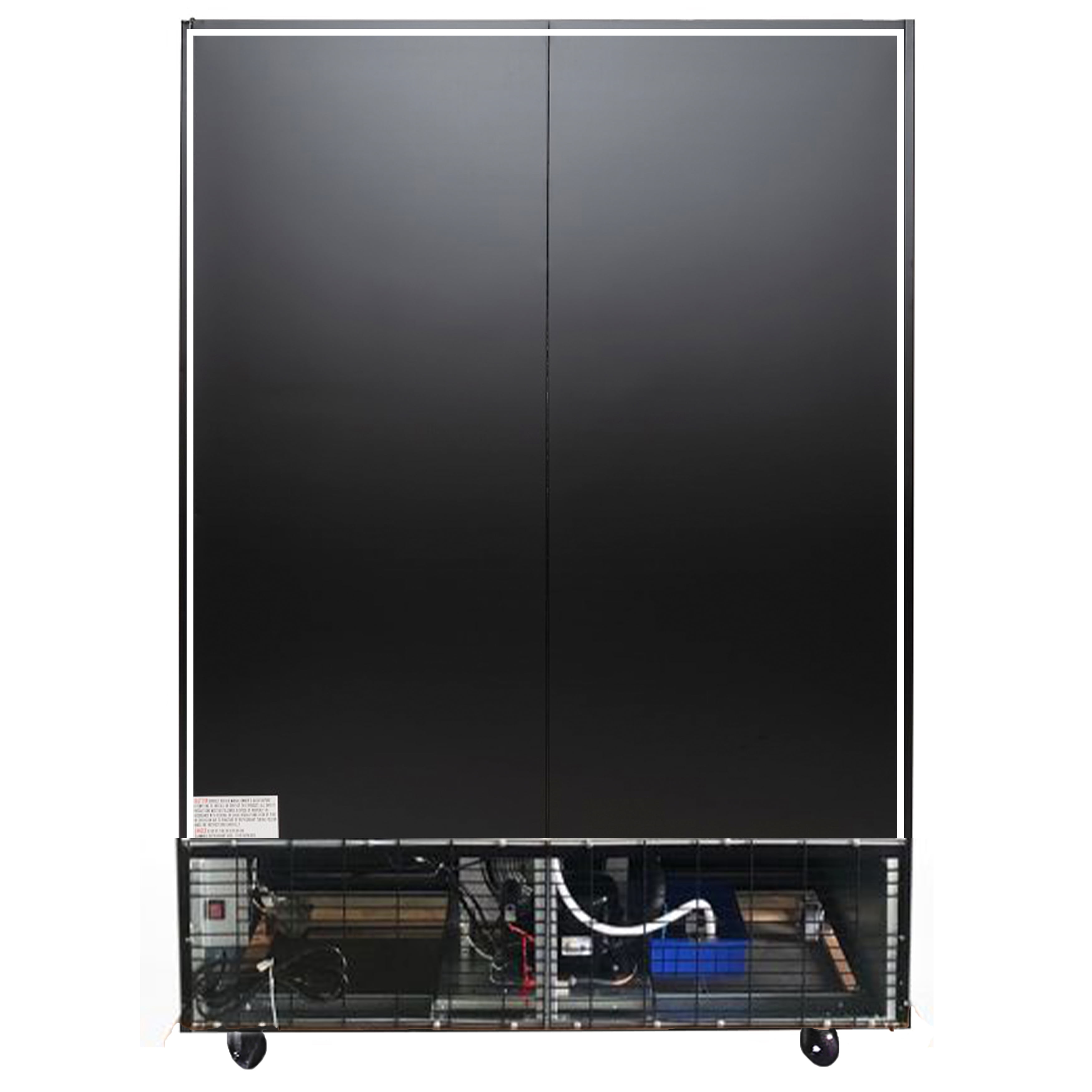 NSF 54 in. Two Glass Door Refrigerator Cooler 40 Cu.Ft. Commercial Fridge Beverage Cooler Merchandiser, Automatic Defrost ETL