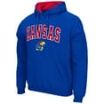 thumbnail image 2 of Men's Colosseum Royal Kansas Jayhawks Arch & Logo 3.0 Pullover Hoodie, 2 of 3