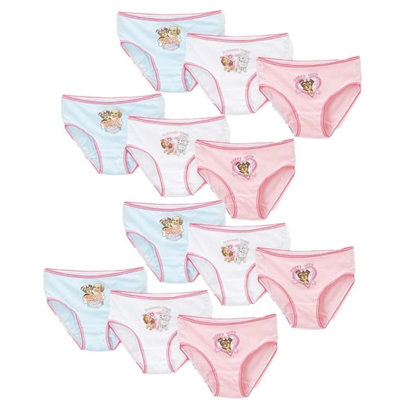 Girls' Underwear 12 Pack Briefs Cotton Hipster Panties Sizes 4-10