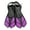 Purple black, variant on ZPAQI Divings Fins Travel Size Swim Fins Open Heel Swim Flippers Snorkeling Gear