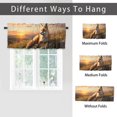 thumbnail image 6 of Fox Curtain Valances Rustic Forest Country Wild Animal Hunting Theme Window Treatment for Living Room Bedroom Bathroom 54 by 18 in, 1 Panel, 6 of 6
