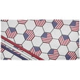 thumbnail image 1 of 4th of July USA World Cup Soccer Ball All Over Beach Towel, 1 of 1