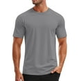 thumbnail image 3 of Razzly Men T Shirts Men’s Swim Shirt Short Sleeve UPF 50+ Sun Shirt Rash Guard Athletic Quick Drying T-Shirts for Outdoor Sports Activities(Grey,3XL), 3 of 4