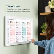 Skylight Calendar Max 27-inch Touchscreen Digital Calendar, All-in-One Family Organizer and Chore Chart, Wall Mountable Planner - Classic White