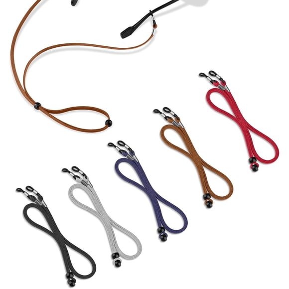 5 Pack Glasses Strap, Adjustable Eyeglass Holder for Sports & Reading Glasses, Unisex Glasses String for Men Women