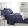 thumbnail image 1 of Linen Market Bamboo 4 Piece Sheet Set, Queen, Navy, 1 of 10