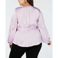 thumbnail image 2 of Blouse Portefeuille à Manches Blouson Ceinturée pour Femmes I-n-c - 2X, 2 of 5