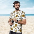 thumbnail image 4 of Wukai Honey Print Men's Short-Sleeved Mesh T-Shirt,Quick-Dry Short Sleeve Workout T-Shirt-X-Large, 4 of 8