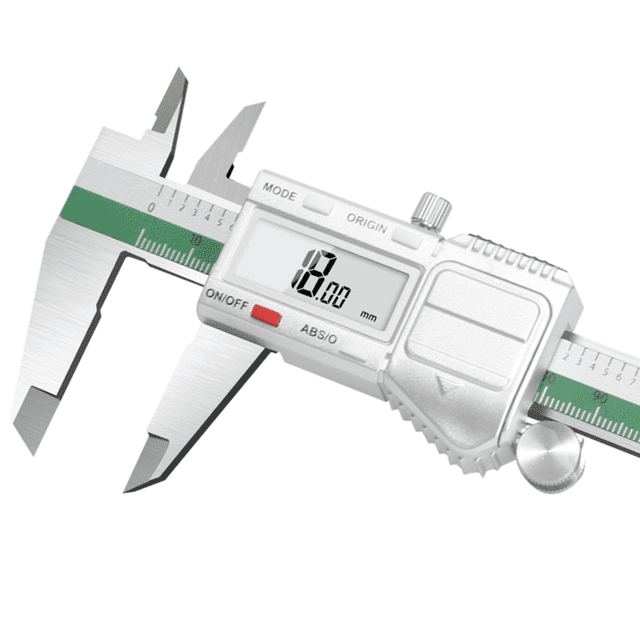 Stainless Steel Digital Caliper with IP54 Protection, 150mm/6Inch Measurement Range, 0.01mm Precision, Origin Function for Absolute/Relative Modes, Multi-Unit Conversion, Auto On/Off, LCD Display,