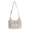 White, variant on Women Checkered Sling Bag Pleated Cloud Shoulder Bag Drawstring Tote Bag (Black)