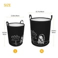 thumbnail image 5 of Fairy Tale Night Laundry Basket Organizer Collapsible -Dirty Clothes Hamper for Bathroom Kids Girls Boys Laundry Hamper Flower Girl Star Sleep Dream, 5 of 8