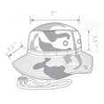 thumbnail image 4 of NevEND Sun Hat Foldable Boonie Hat,Wide Brim Bucket Hat for Fishing Hiking Camping  L-XL Camo  Woodland, 4 of 6