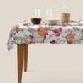 thumbnail image 3 of Fall Tablecloth 60 x 120 Inch Rectangle, Pumpkin Maple Leaf Flower Decorative Tablecloths Stain Resistance Polyester Autumn Thanksgiving Table Cloth for Holiday Parties Kitchen Dining, 3 of 5