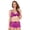 Purple, variant on Women's Adult Lingerie Night Wear Ruffled Bra and Sheer Mini Skirt Set