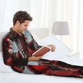 thumbnail image 6 of Goofa Majestic Red Dragon for 2-piece Loungewear Set Men’s Sleepwear Set Soft PJs Cozy loungewear Comfy Sleep Set Winter Pajamas-Medium, 6 of 7