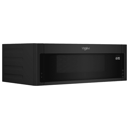 Whirlpool - 1.1 Cu. Ft. Low Profile Over-the-Range Microwave Hood Combination - Black
