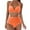 Orange, variant on Cathalem Bikinis Sets for Women Shoulder Strap 2 Piece High Cut String Swimsuits (Green,M)