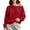 Wine, variant on Vivianyo HD Women's Off Shoulder Fall Pullover Sweatshirt, Womens Long Sleeve Ribbed Cuff and Hem Solid Casual Winter Sweat Tops for Loungewear, Women's Army Green, Sizes S-3XL