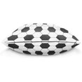 thumbnail image 2 of Abstract Soccer Football Pattern Velvet Plush Throw Pillow Cushion Case Cover - 16" x 16" - Invisible Zipper Home Decor Floral for Couch Sofa No Pillow Insert, 2 of 5