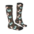 thumbnail image 3 of Fotbe Rabbit Is Eating Carrots print Women's Men's Novelty Crew Socks Cotton Socks Knee High Socks for Walking,Running,Nurses,Pregnancy, 3 of 8