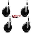 thumbnail image 2 of 6 Inch Phenolic Wheel Swivel 7/8 Inch Expanding Stem Caster Set SCC, 2 of 2