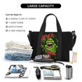 thumbnail image 4 of Ghostbusters Slimer Green Duffle Bag Overnighter Weekender Travel Bag Tote Carry On Bag School Practice Handbag Crossbody Fitness Bag For Women Men Boys Girls, 4 of 7