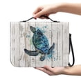 thumbnail image 2 of Kuiaobaty Turtle Wood Paint Splatter Print Bible Covers for Men Women Large Size Bible Case Bible Accessories PU Leather Bible Protective with Handle, Portable Scripture Bag Bible Protective, XL, 2 of 7