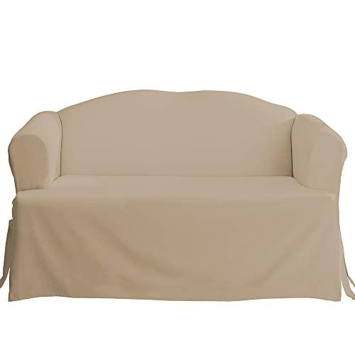 Sure Fit Cotton Duck TCushion Loveseat Slipcover, Linen Walmart Canada