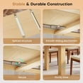 thumbnail image 6 of Hawsaiy Extendable Dining Table Set for 6, Shell Back Upholstered Dining Chairs, Farmhouse Kitchen Dining Room Set, Hidden Leaf Dining Table Seats 6-8, 6 of 8