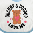 thumbnail image 4 of Inktastic Grammy and Poppop Love Me Bear Girls Baby Bib, 4 of 4