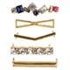 thumbnail image 1 of EeaseMX 8 hebillas de aleación para cordones de zapatos, ajustables y decorativas (plateadas), 1 of 7